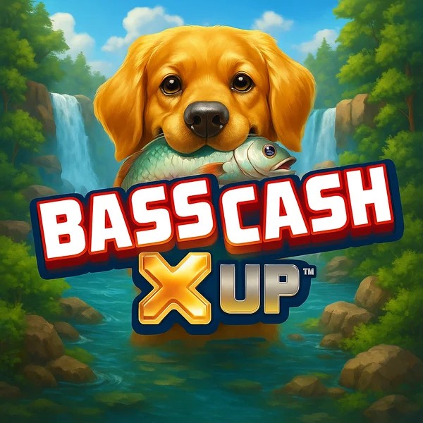 Bass Cash X UP logo – Slots by Alchemy Gaming at Spinko Casino