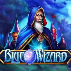 Blue Wizard slot visual from Quickspin available on spinkoo.ca